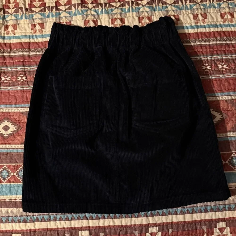 Roxy Black Corduroy Skirt size small